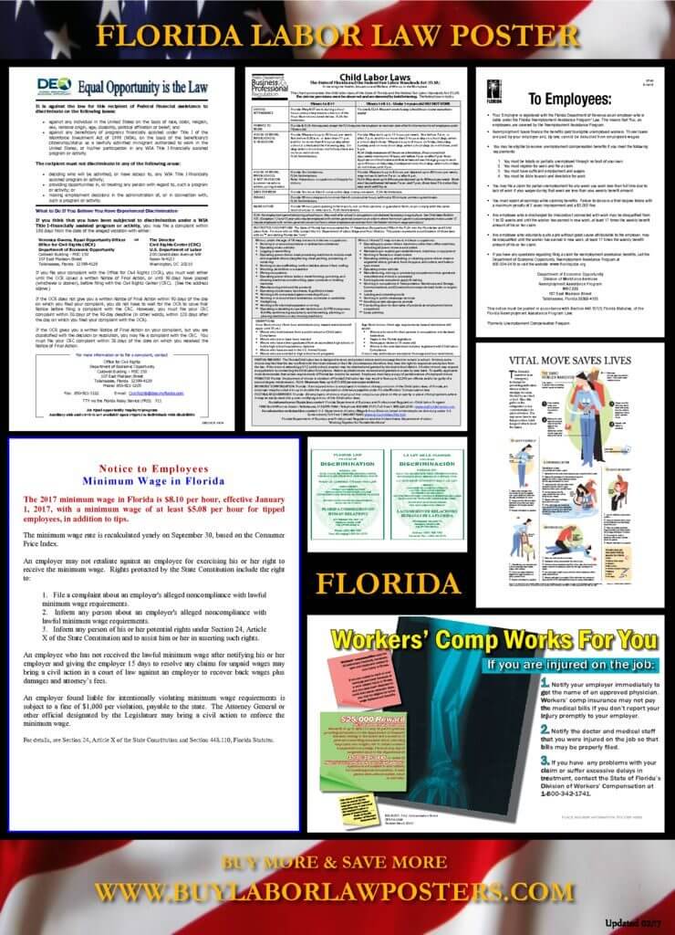 New Florida Labor Law Poster